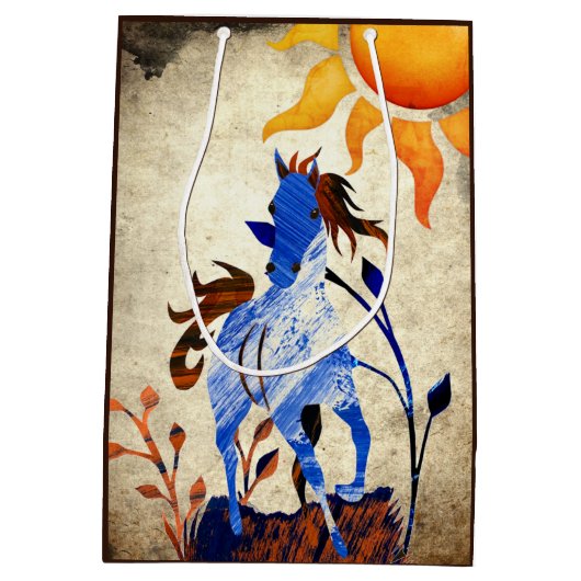 Wilde Pony met Sun Horse Medium Cadeauzakje (Achterkant)