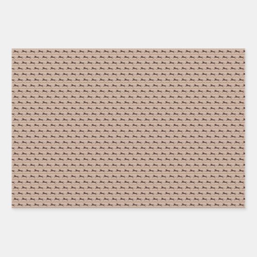 Wilde Pony op Tan Horse Lover Inpakpapier Vel (Voorkant 3)