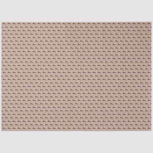 Wilde Pony op Tan Horse Lover Tissuepapier (Voorkant)