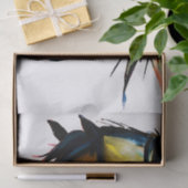 Wilde Pony | Waterverf Paarden Tissuepapier (Geschenk)