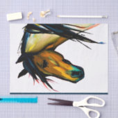 Wilde Pony | Waterverf Paarden Tissuepapier (Craft)