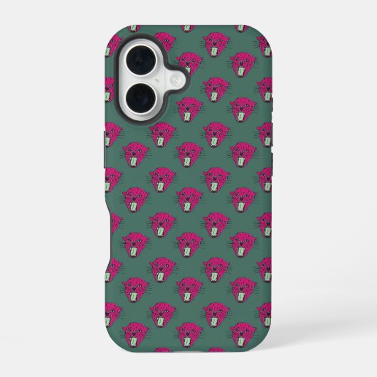 wilde pop iPhone 16 hoesje (Achterkant)