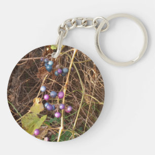 Wilde Porselein Bes Wingerd Acryl Sleutelhanger