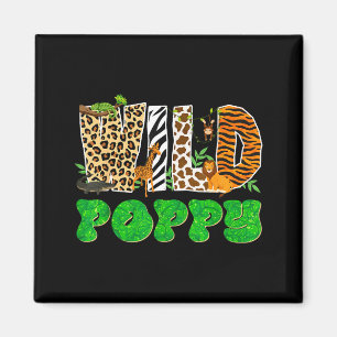 Wilde Ppy Zoo Safari Dieren Verjaardag Matching Fa Magneet