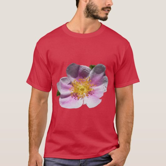 Wilde Prairie Roos Bloem Vector T-shirt (Voorkant)