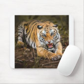 Wilde predator van angry Tiger Wilde Predator Cat  Muismat (Met muis)