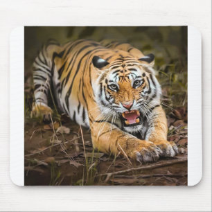 Wilde predator van angry Tiger Wilde Predator Cat  Muismat
