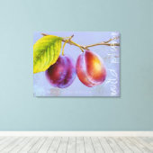 Wilde pruimen - Prunus domestica canvas art muve Afdruk (Insitu (Houten vloer))