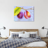 Wilde pruimen - Prunus domestica canvas art muve Afdruk (Insitu (Slaapkamer))