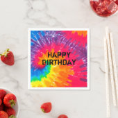 Wilde psychedelische neon tie kleurstof abstract servet (Insitu)