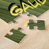 Wilde puzzel: Kute kleurige kikker Legpuzzel (Zijkant)