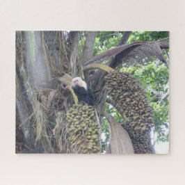 Wilde puzzels: Schudkapaap in de boom Legpuzzel