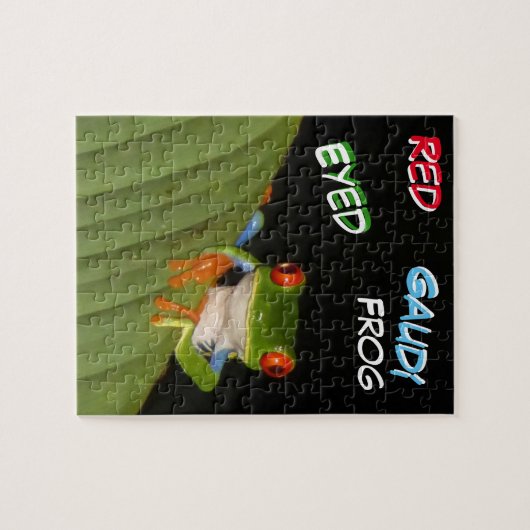 Wilde Puzzle: Costa Rica Frog Legpuzzel (Horizontaal)