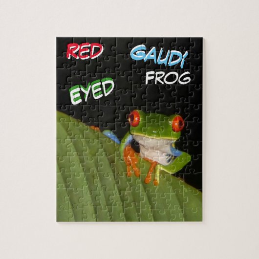 Wilde Puzzle: Costa Rica Frog Legpuzzel (Verticaal)