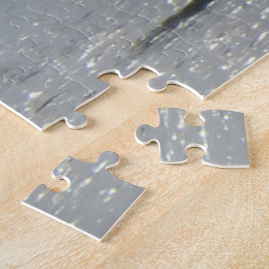 Wilde Puzzle: Pelikanen in de buurt van Vissende b Legpuzzel (Zijkant)