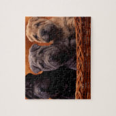 Wilde Puzzle-Puppies Legpuzzel (Verticaal)