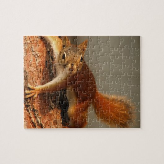 Wilde Puzzle Squirrel Jigzaag Puzzle Legpuzzel (Horizontaal)