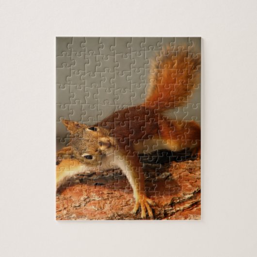 Wilde Puzzle Squirrel Jigzaag Puzzle Legpuzzel (Verticaal)