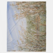 Wilde rand van een Natuurlijke Pond Waterverf Druk Fleece Deken (Voorkant)