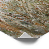 Wilde rand van een Natuurlijke Pond Waterverf Druk Poster (Hoek)