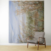 Wilde rand van een Natuurlijke Pond Waterverf Druk Wandkleed (In situ)