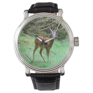 Wilde Reeënbok – Elegant Bosdier Horloge