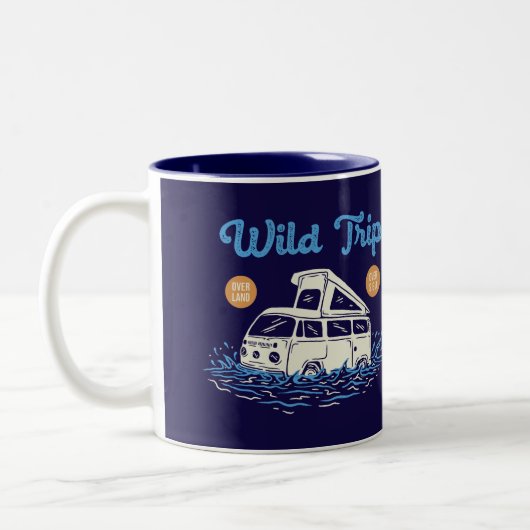 wilde reis tweekleurige koffiemok (Links)