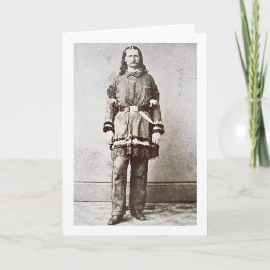 "Wilde Rekening" Hickok (1837-76) (foto b/w) Kaart (Voorkant)