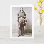 "Wilde Rekening" Hickok (1837-76) (foto b/w) Kaart (Gele Bloem)