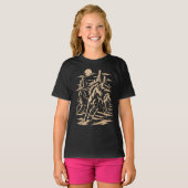 Wilde Rennende Mustangs Kinderen T-shirt (Voorkant volledig)