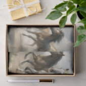 Wilde rennende paarden kudde decoupage tissuepapier (Geschenk)