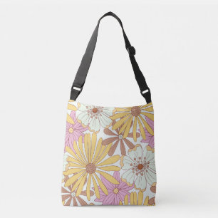Wilde Retro Bloempatronen Crossbody Tas