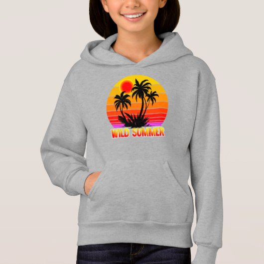 Wilde Retro Zomer Vibes met Palmboom Ontwerp (Voorkant)