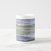 Wilde rijst en Sweet Rush - mok met beenderporsele (Voorkant)