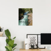 Wilde rivier Rumi poëzievers Poster (Thuiskantoor)