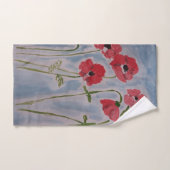 Wilde Rode Klaprozen Handdoekenset Bad Handdoek (Handdoek)
