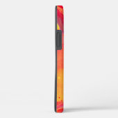Wilde rode Paarse acrylstroomkunst Case-Mate iPhone Case (Achterkant / Rechts)