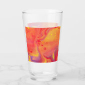 Wilde rode Paarse acrylstroomkunst Glas (Achterkant)