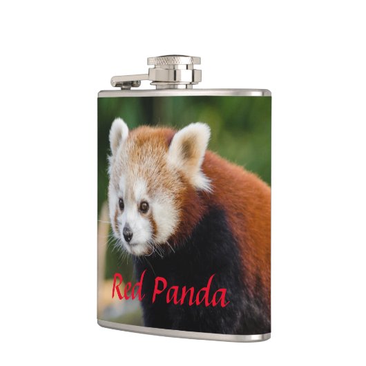 Wilde Rode Panda  Heupfles (Links)