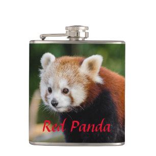 Wilde Rode Panda  Heupfles