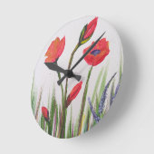 Wilde rode papaverklok ronde klok (Hoek)