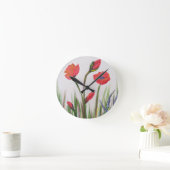 Wilde rode papaverklok ronde klok (Huis)