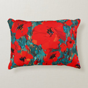 Wilde rode papavers Wildflower Accent Kussen