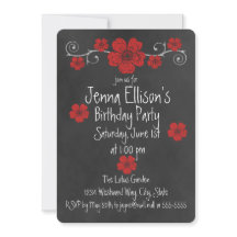 Wilde rode rozen schoolbord feest