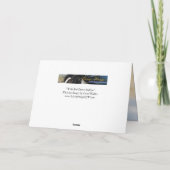 Wilde Rode Woestijnhengst - Wenskaart Bedankkaart (Achterkant)