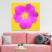 Wilde Roos 2 Canvas Afdruk (Insitu (Woonkamer))