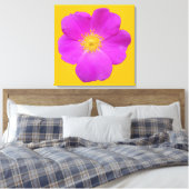 Wilde Roos 2 Canvas Afdruk (Insitu (Slaapkamer))
