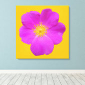 Wilde Roos 2 Canvas Afdruk (Insitu (Houten vloer))