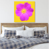 Wilde Roos 2 Canvas Afdruk (Insitu (Slaapkamer))