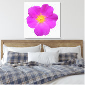 Wilde Roos 2 Canvas Afdruk (Insitu (Slaapkamer))